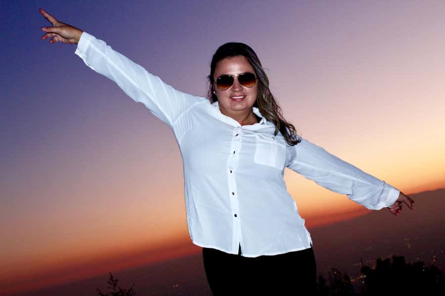Andes sunset - Cordillera Andes panoramic with picnic - Weather can change the entire plan