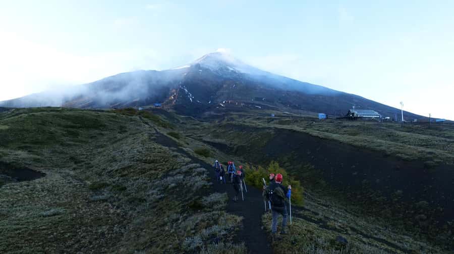 Ascent to Villarrica volcano 2,847masl, from Pucón - What the $185 price really covers