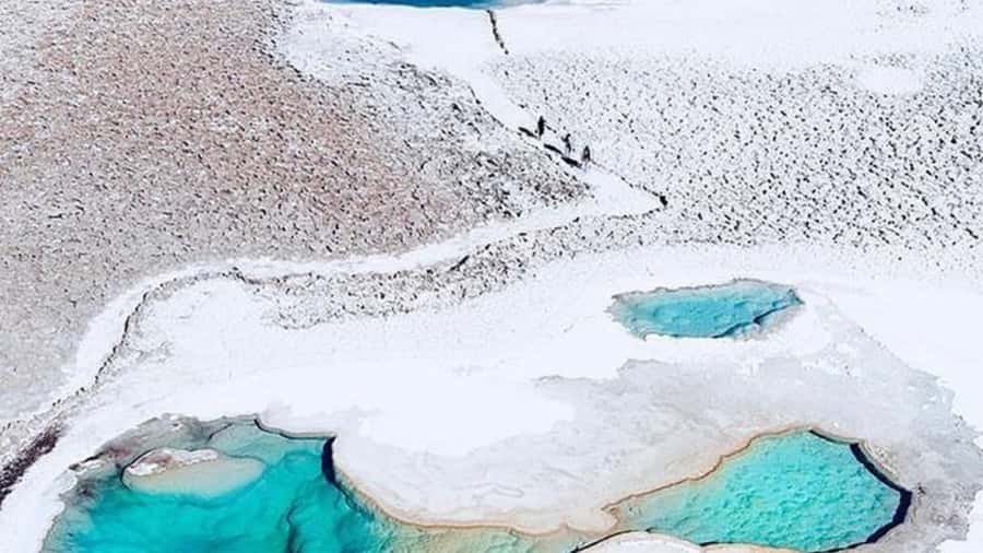 Baltinache Hidden Lagoons - The salt pools and their changing colors