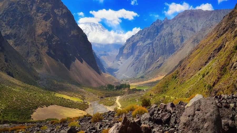 Embalse del Yeso, Cajon del Maipo - The return route includes Tinoco Tunnel