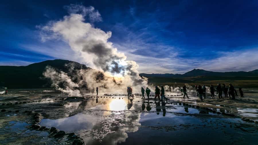 From San Pedro de Atacama: El Tatio Geyser Field & Wetlands - Walking among more than 80 geysers