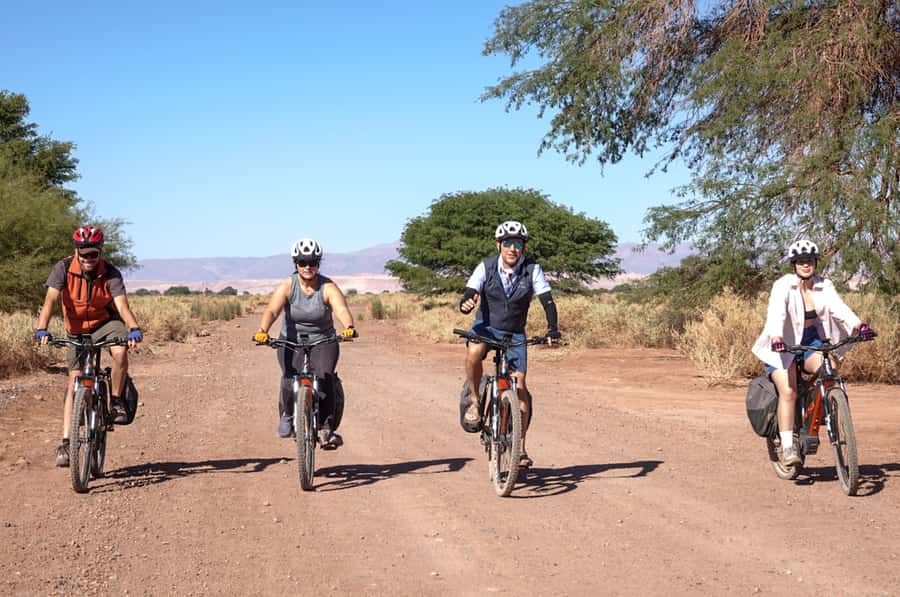 From San Pedro de Atacama: Laguna Cejar E-biking Adventure - Leaving San Pedro for the salt flats