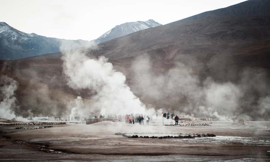 From San Pedro de Atacama: Tatio Geysers and Machuca Tour - Walking Among More Than 80 Geysers