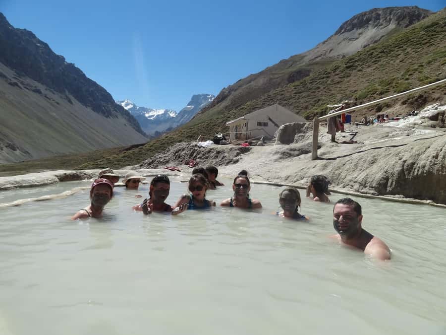 From Santiago: Maipo Canyon Volcano and Hot Spring Tour - Walking toward the San José volcano