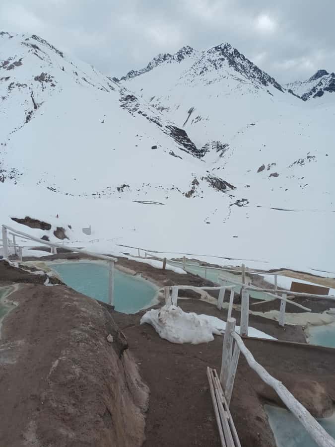 Full-Day Embalse del Yeso & Hot Springs Tour from Santiago - A long soak at Termas Valle de Colina