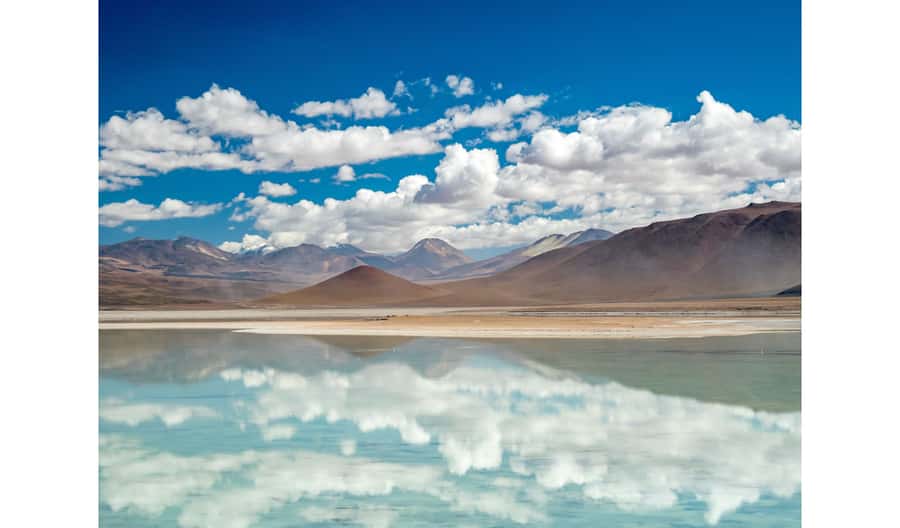 Salar de Atacama and altiplanic lagoons - Socaire and its working terraces