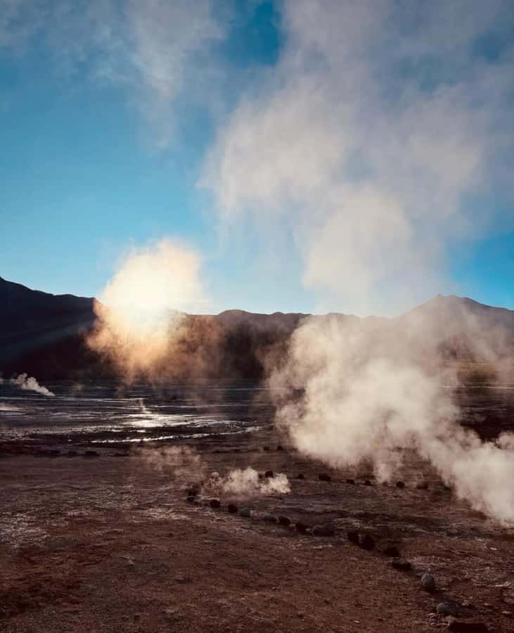 San Pedro de Atacama: Geysers del Tatio - Breakfast with the high-altitude scenery