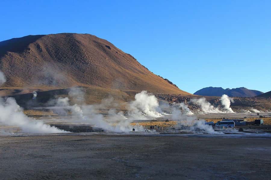 San Pedro de Atacama: Tatio Geysers and Machuca Tour - The drive from San Pedro to the high Andes