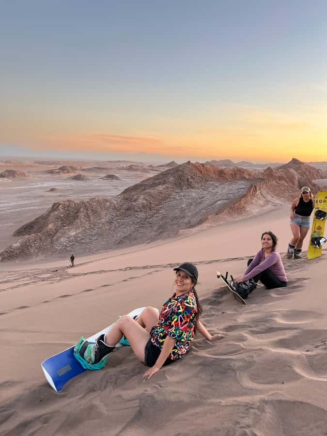 Sandboarding Tour in San Pedro de Atacama, Chile - What the videos and snack add to the day