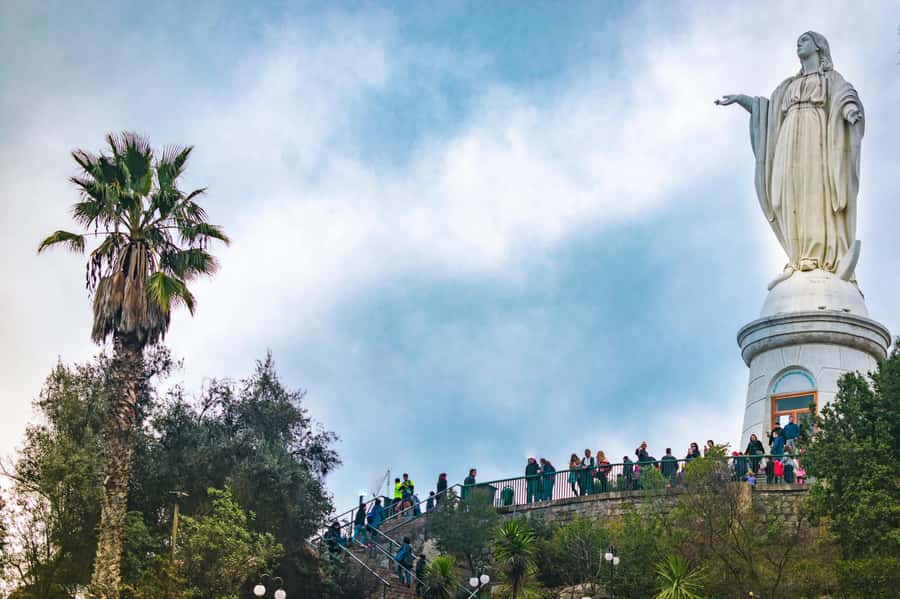 Santiago: 2-Day Hop-On Hop-Off Bus Ticket and Cable Car - Stops 3 and 4: Cable car, funicular, and Cerro San Cristóbal