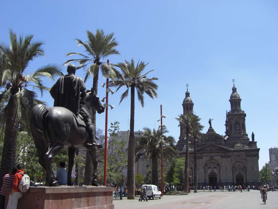 Santiago: The Essentials City Tour & Optional Concha y Toro - Santa Lucia Hill, or Huelén, above the center