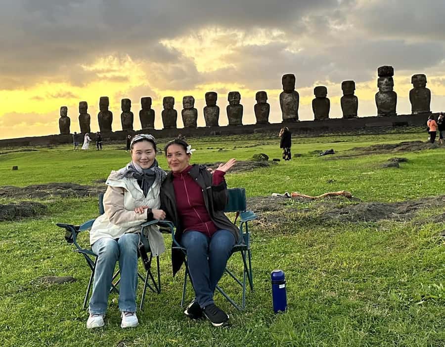 Tongariki Sunrise: Half Day Private Tour - Fifteen moai at Ahu Tongariki